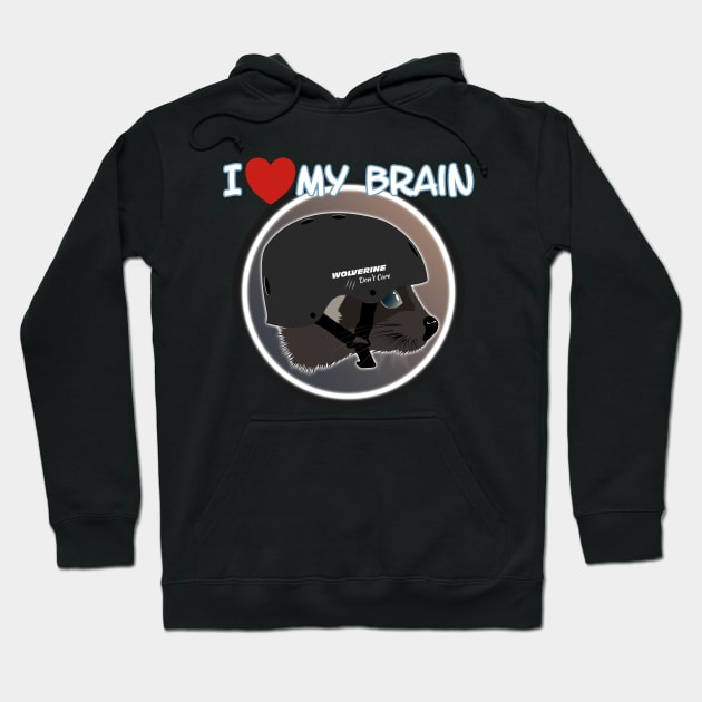 I love my Brain Hoodie by NicGrayTees